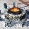 36 Inch Steel Fire Pit Ring Outdoor Use Large Fire Ring for Backyard Camping or Park Barbecue